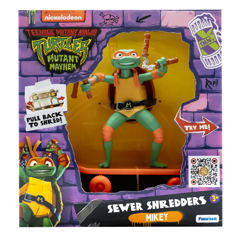 Tartarugas Ninja: Caos Mutante - Figuras com Skate (Envio Atéatório)