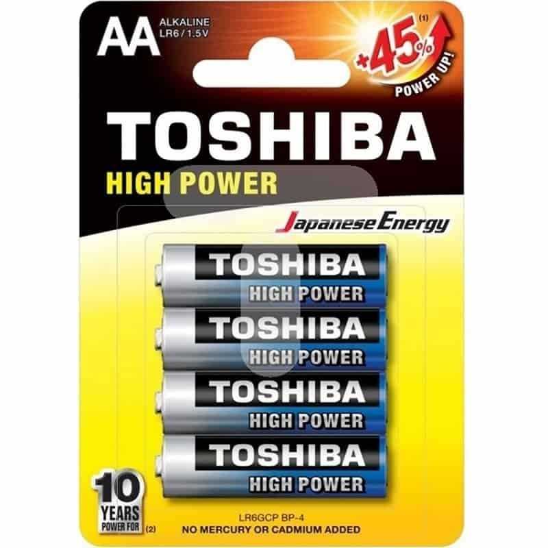 Toshiba Pilha Alcalina x4 1,5V LR6 AA - LR6GCP/BP-4