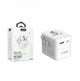 Adaptador de Viagem Internacional UC606W com 2 Portas USB-C e USB-A 2.4A – Branco