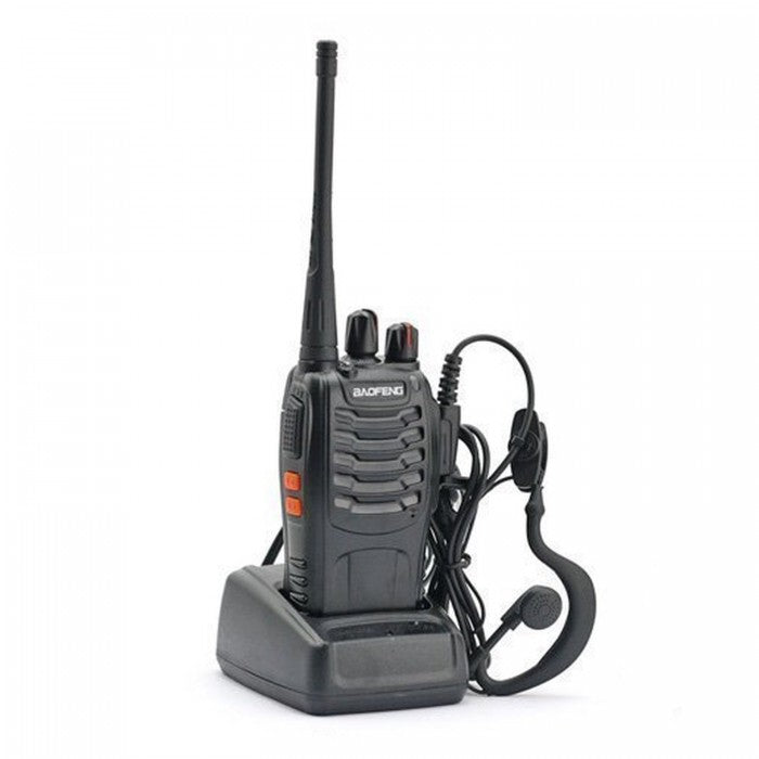 Walkie Talkie Dual Banda Baofeng BF-888S com Fone de Ouvido