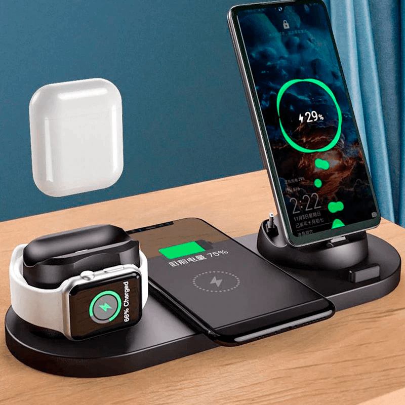 Carregador Wireless 10W para iPhone - Apple Watch - AirPods