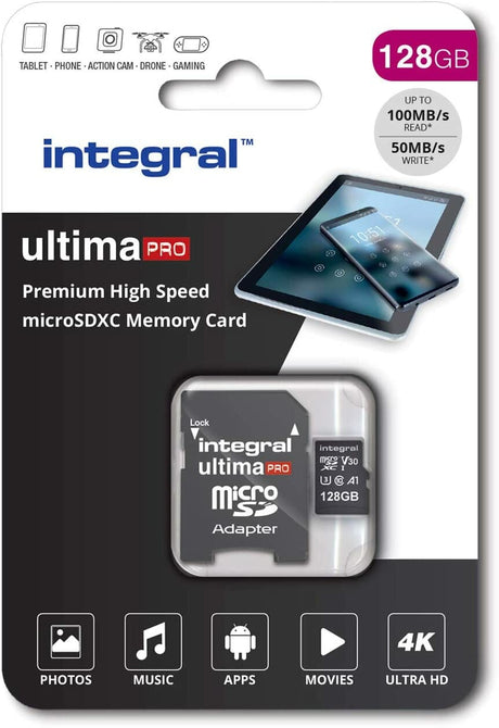 Integral 128GB Micro SDXC Ultima Pro U3 100MB/s