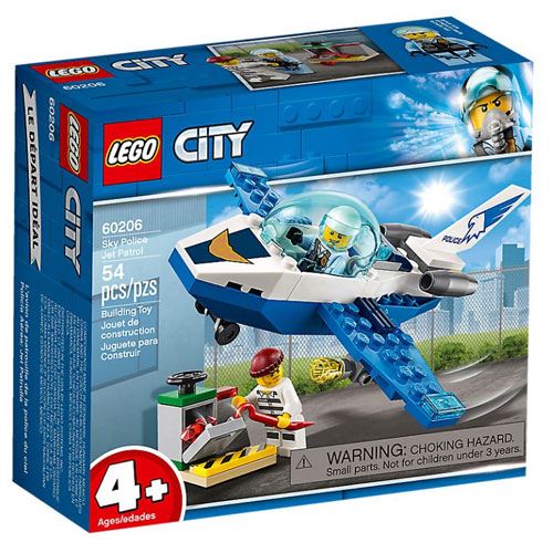 LEGO City Police 60206 Polícia Aérea - Jato-Patrulha