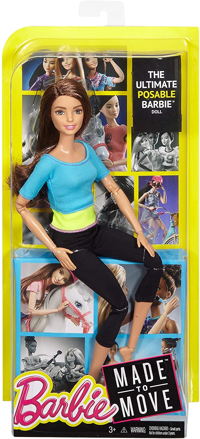 Barbie Made to Move Azul Boneca Articulada