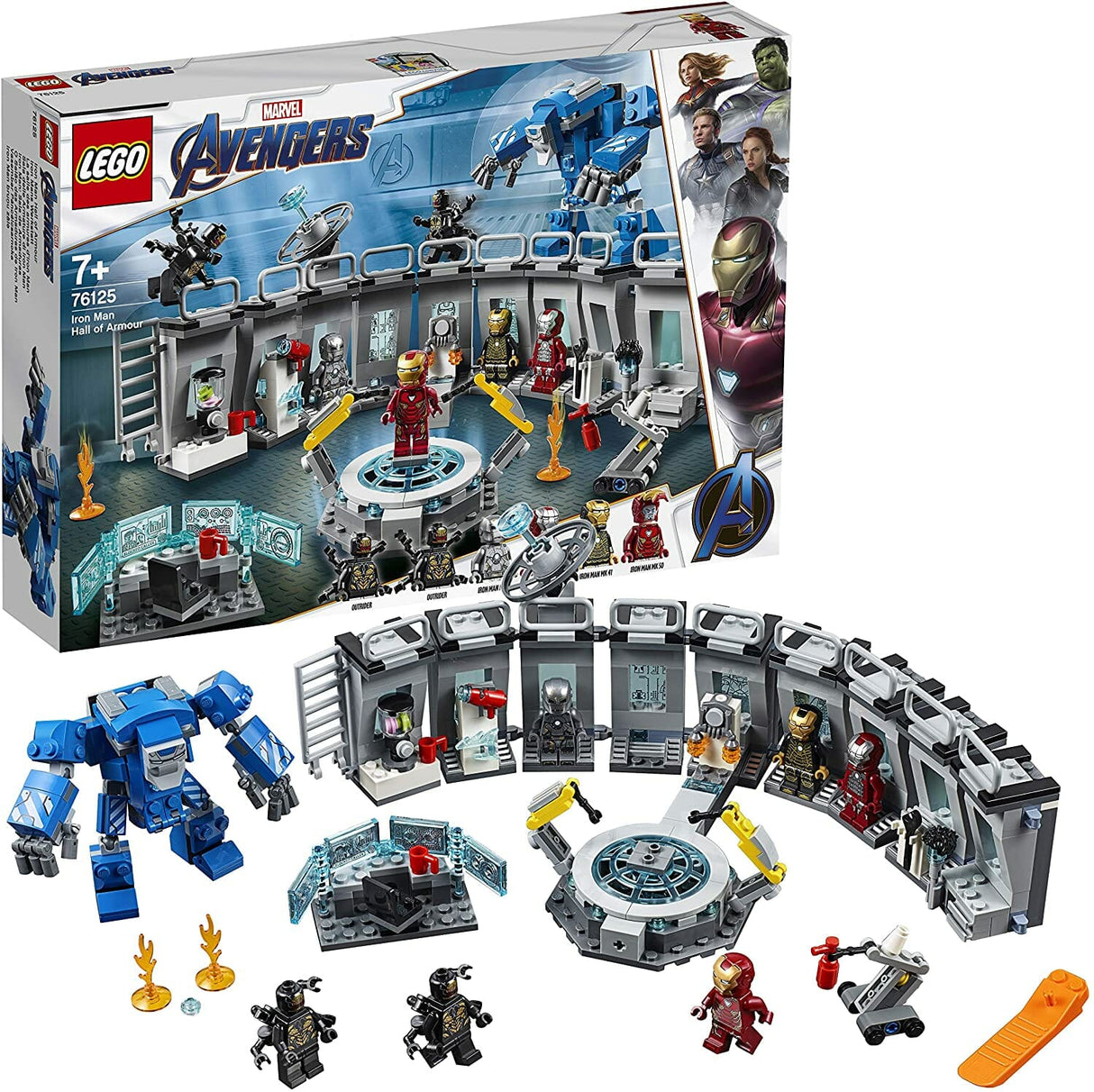 LEGO Marvel Avengers 76125 O Salão das Armaduras de Iron Man