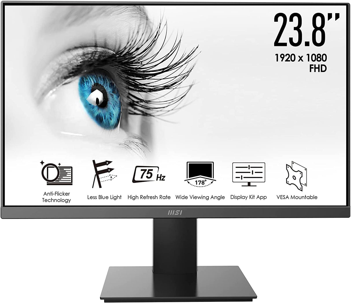MSI PRO MP241X Monitor FHD 23,8" 1920 x 1080 16:9 4ms 75 Hz