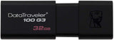 Kingston Pen Drive 32GB DataTraveler 100 G3 USB 3.1 Gen 1/USB 3.0 Flash Drive