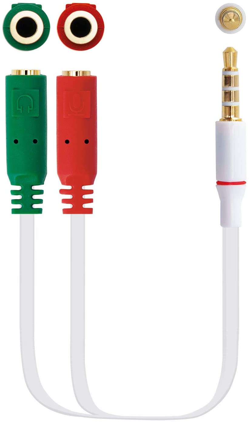 Nanocable Cabo de Áudio Jack 3.5mm 2 Fêmea 1 Macho