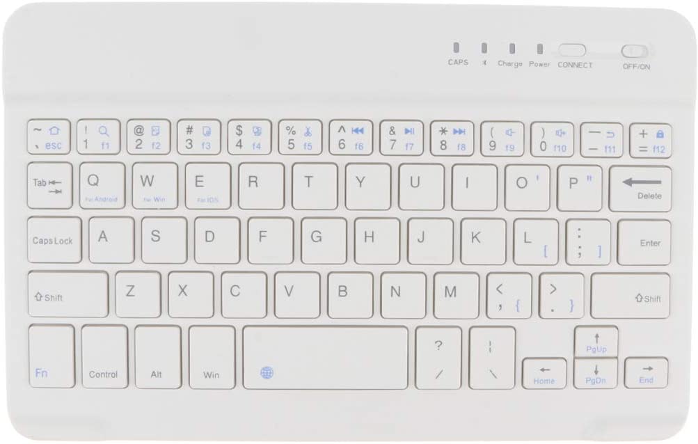 Teclado Bluetooth Slim para Android iOS Windows Branco