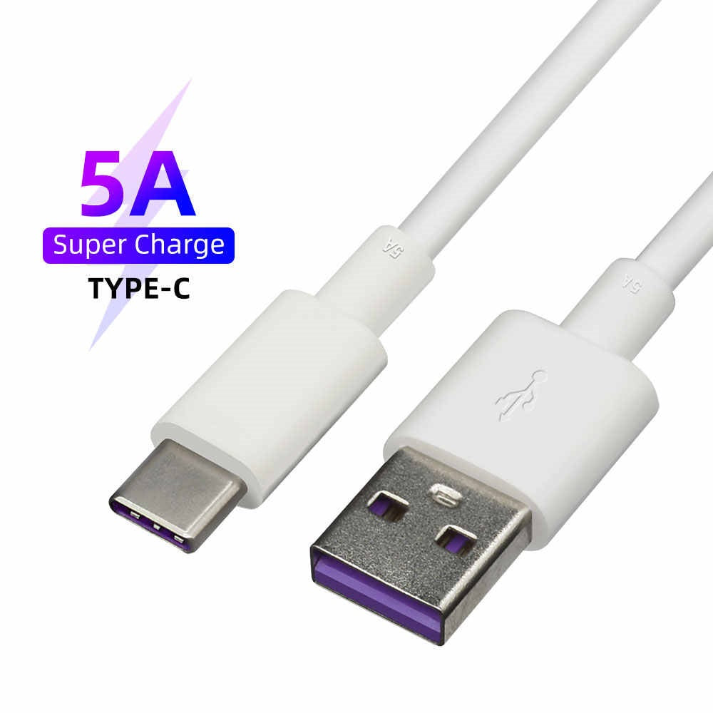 Cabo USB-C Carregamento Ultra Rápido 5A e dados USB (1m)