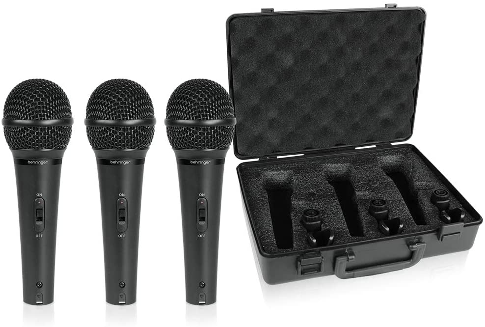 Microfone Behringer XM1800S Ultravoice (Maleta com 3 Microfones)