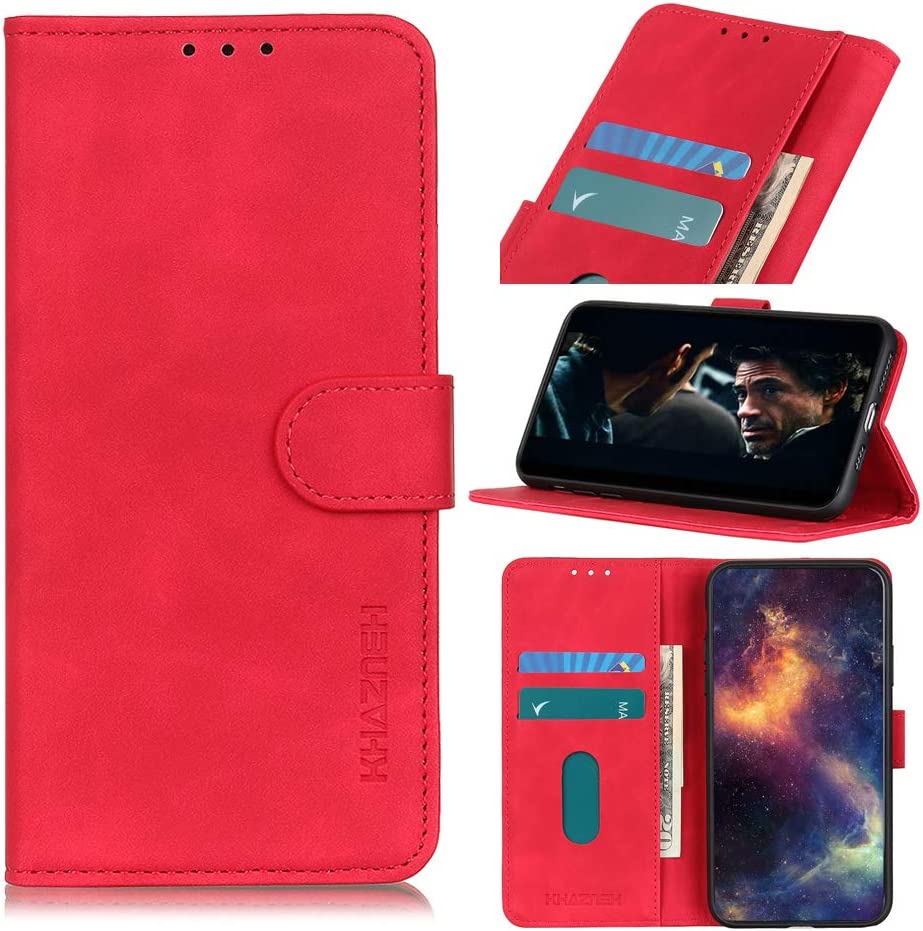 Capa Carteira Tipo Livro Wallet para Nokia 3.2 - Vermelho