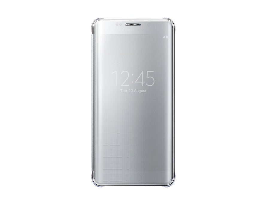Samsung Capa Clear View para Galaxy S6 Edge (Prateado)
