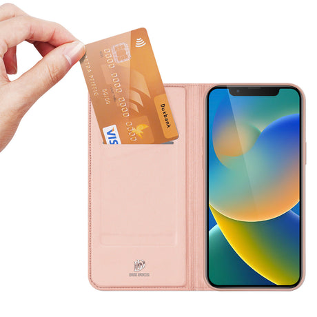 Dux Ducis Skin Pro Capa Flip Cover iPhone 14 Rosa