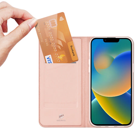 Dux Ducis Skin Pro Capa Flip Cover iPhone 14 PLUS Rosa