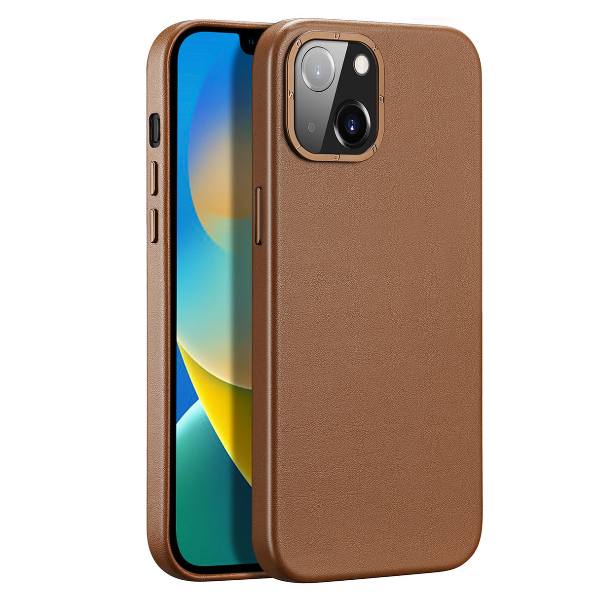 Dux Ducis Grit Capa Couro Elegante iPhone 14 (Compatível Magsafe)