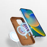 Dux Ducis Grit Capa Couro Elegante iPhone 14 PRO (Compatível Magsafe)