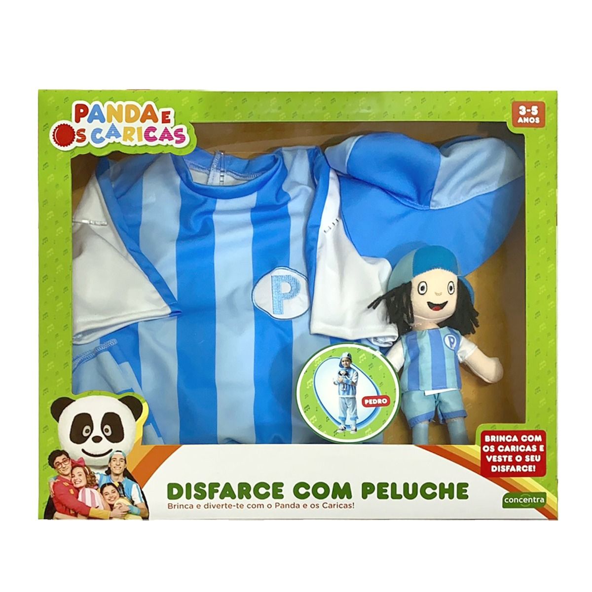 PANDA E CARICAS - Disfarce PEDRO com peluche