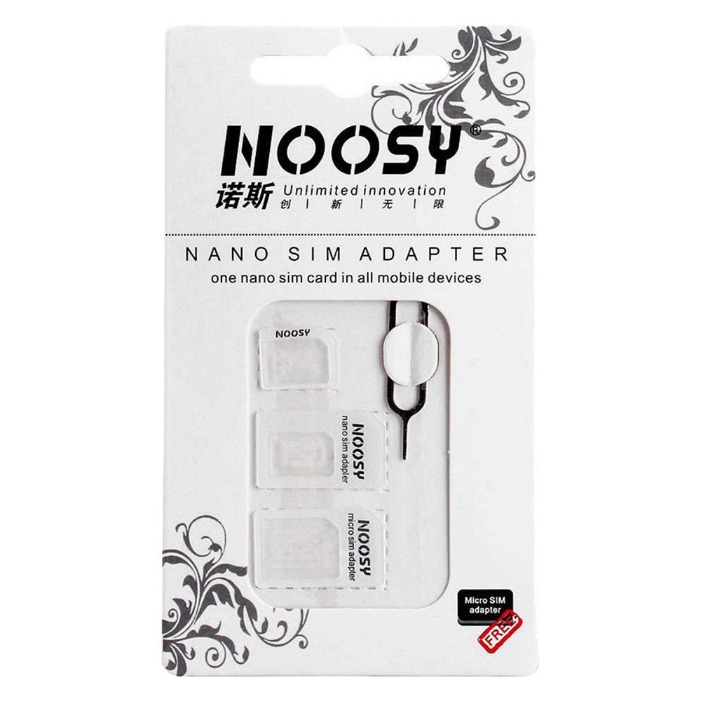 Conjunto de adaptador Noosy Nano Micro Sim 3in1 para iPhone