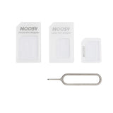 Conjunto de adaptador Noosy Nano Micro Sim 3in1 para iPhone