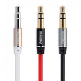 Cabo REMAX mini tomada auxiliar de 2 metros branco