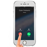 Capa silicone 3D para iPhone 7/8 / SE (2020) (frente e verso transparentes)