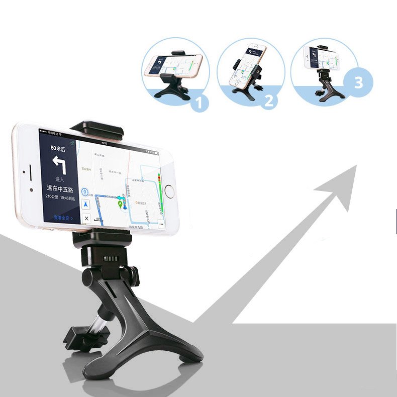 Suporte para telefone móvel de ventilação de ar preto