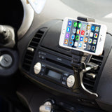 Suporte para telefone móvel de ventilação de ar preto