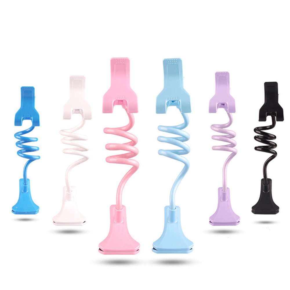 Porta-clipes universal para tubo preguiçoso para celular com braço longo flexível preto