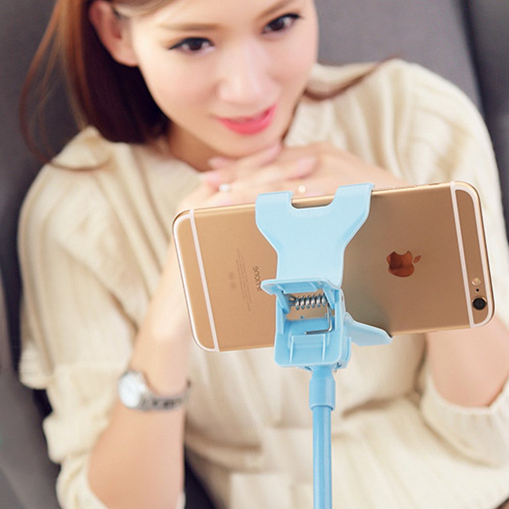 Porta-clipes universal para tubo preguiçoso para celular com braço longo flexível preto