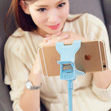 Porta-clipes universal para tubo preguiçoso para celular com braço longo flexível preto