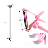 Porta-clipes universal para tubo preguiçoso para celular com braço longo flexível preto