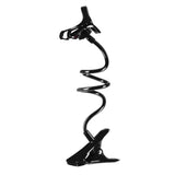 Porta-clipes universal para tubo preguiçoso para celular com braço longo flexível preto