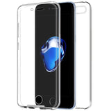 Capa silicone 3D para iPhone 7/8 / SE (2020) (frente e verso transparentes)