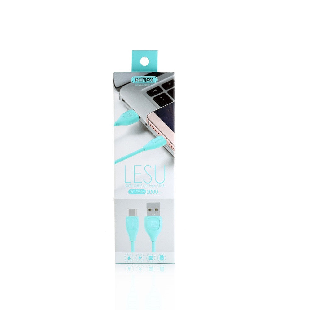 REMAX RC-050a Lesu cabo de dados USB Type-C 1m rosa