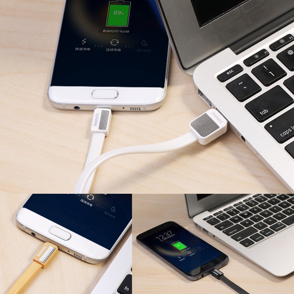 REMAX RC-044a Platinum cabo de dados USB Type-C 1m preto