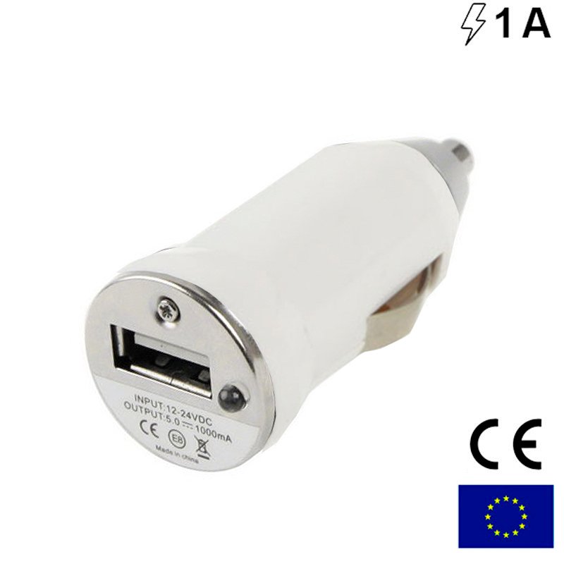 Carregador de Isqueiro Universal USB White