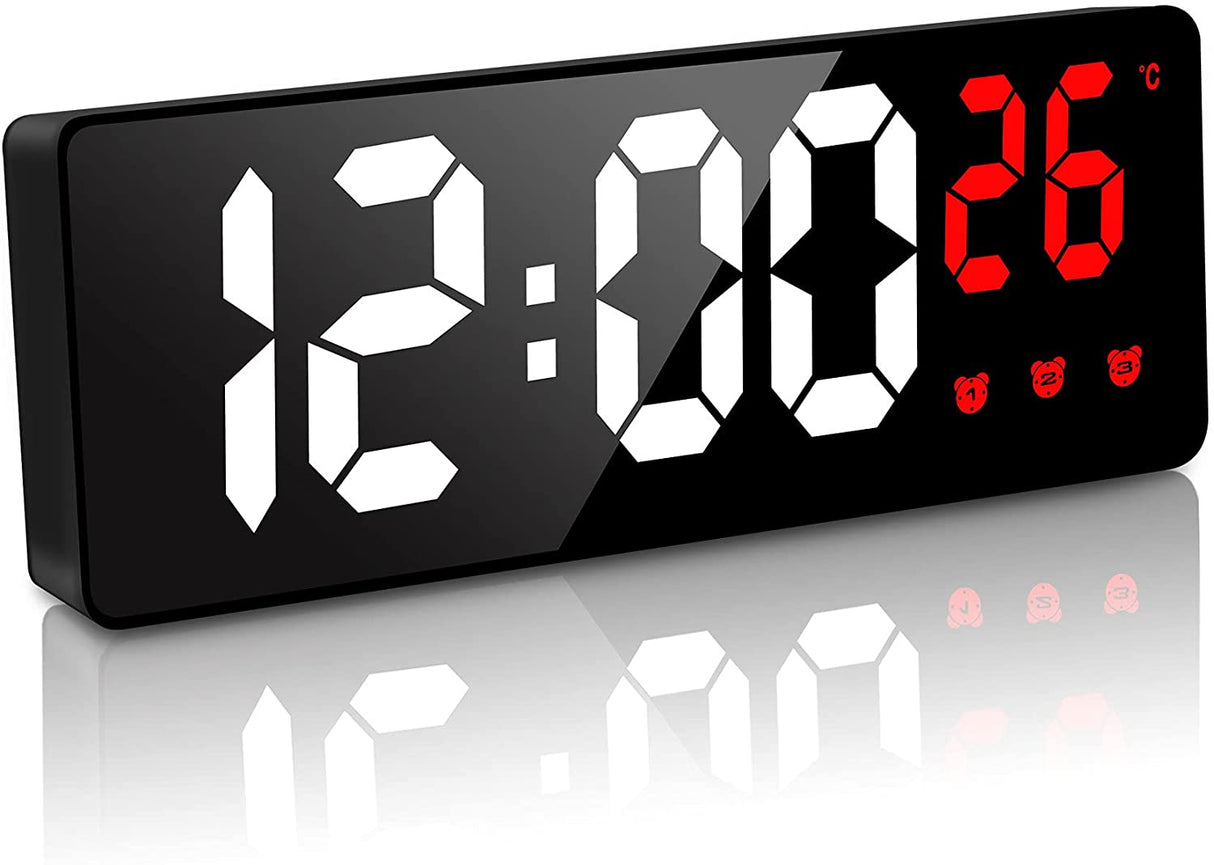 Relógio Digital de Mesa com Despertador e Temperatura