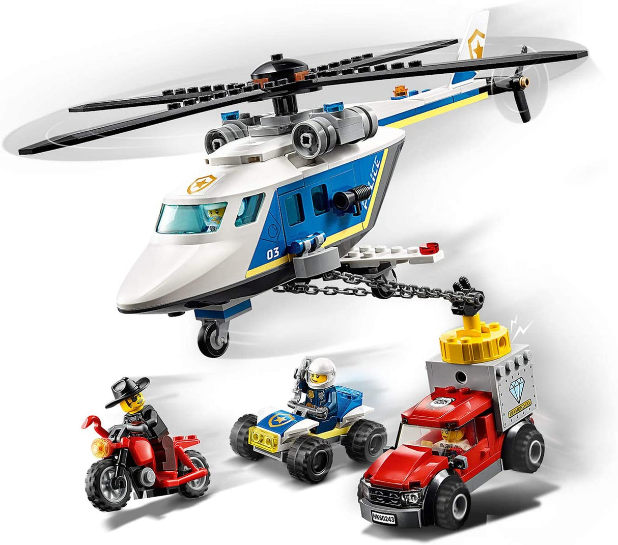LEGO City Police 60243 Perseguição Policial de Helicóptero
