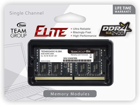 Memória RAM Team Group 8GB DDR4 2400MHz CL15 1.2V