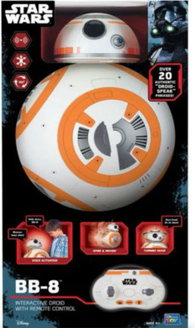 Droid BB-8 interativo de Star Wars com controle remoto