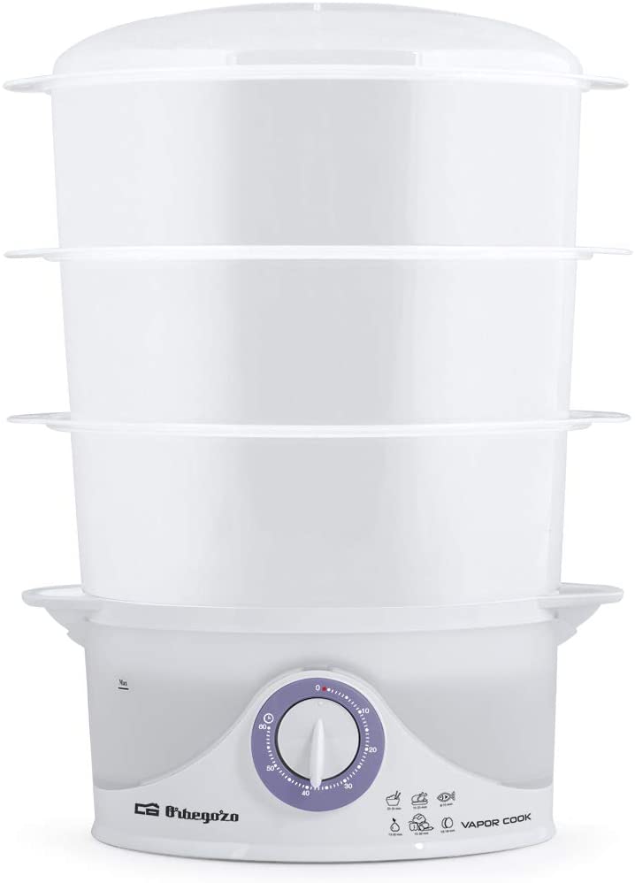 Orbegozo Panela Elétrica de Cozer a Vapor 800W 9L