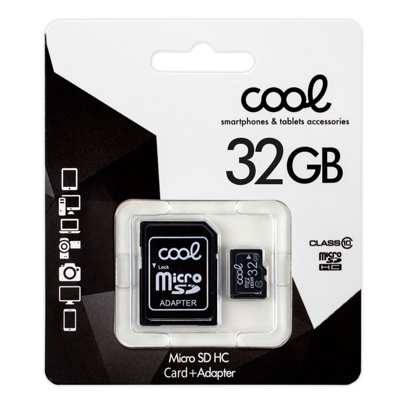 Cartão de Memória Micro SD com Adapt. x32 GB (Classe 10)