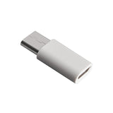 Carregamento de sincronização de dados do adaptador Micro USB para USB Tipo-C branco