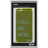 Capa IPhone 6 / 6s Case Mini Cooper Letras Verdes