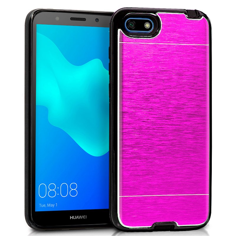 Capa Alumínio Rosa para Huawei Y5 (2018) / Honor 7S