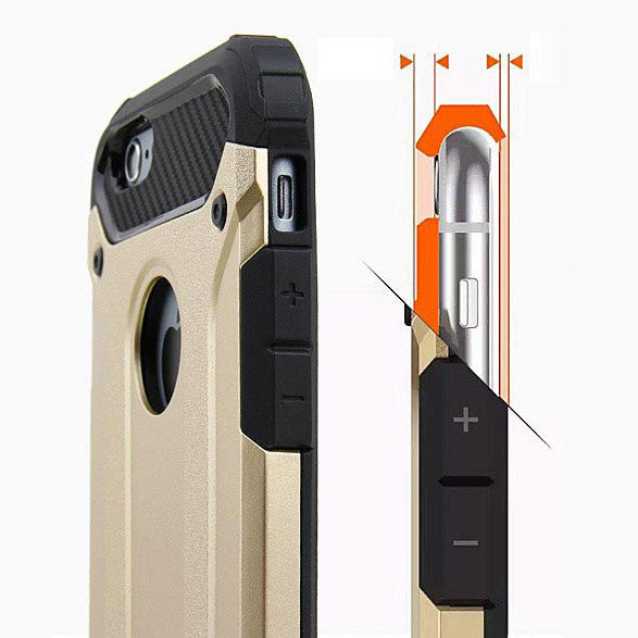 Capa de armadura híbrida resistente e resistente para Xiaomi Redmi 4A ouro