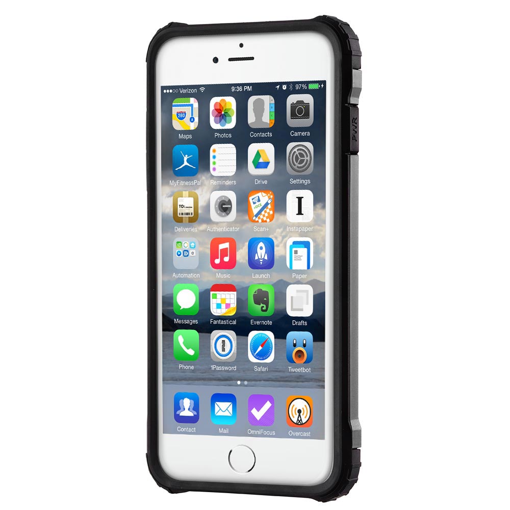 Capa Hybrid Armor Capa resistente e resistente para iPhone 7 Plus preta