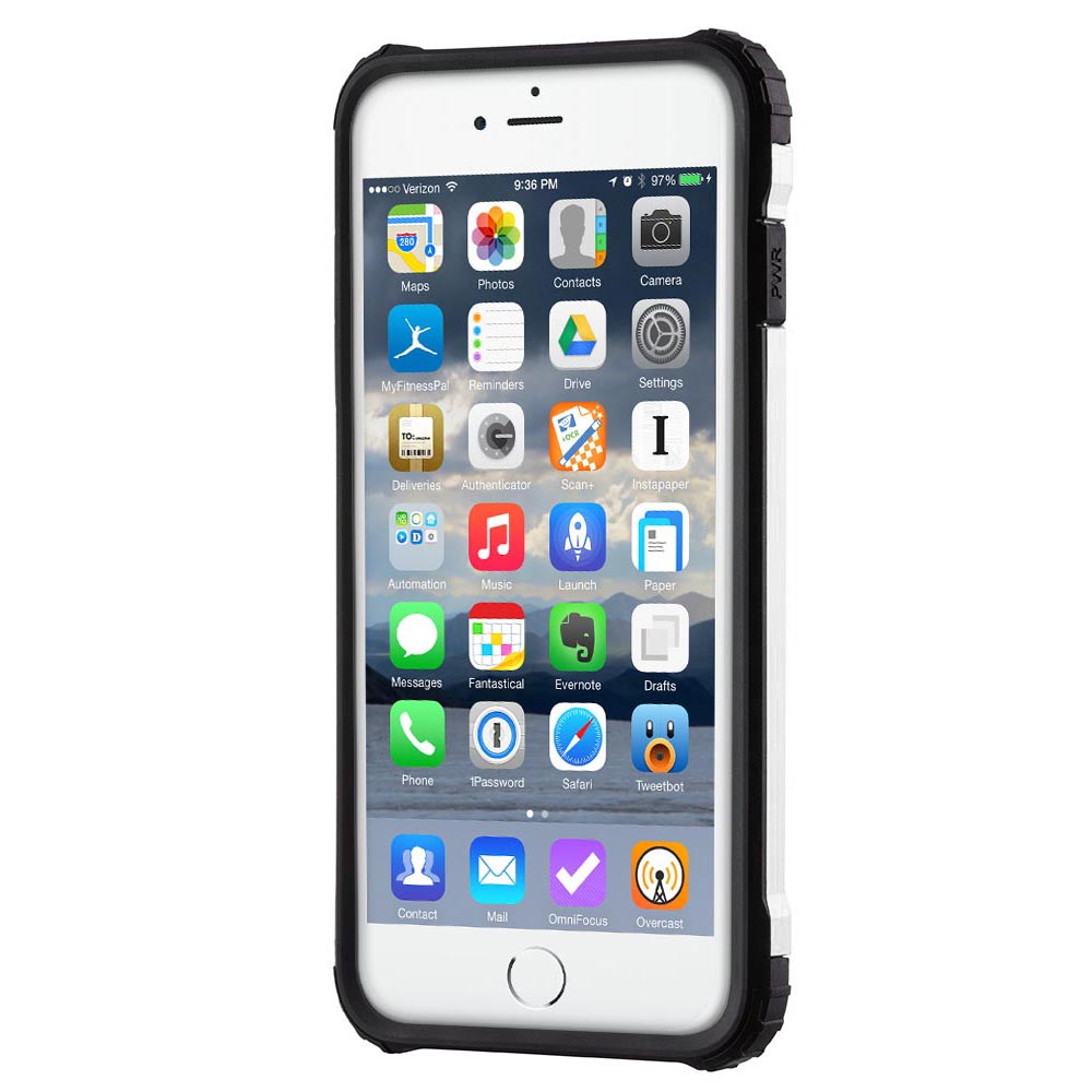 Capa Hybrid Armor Capa resistente e resistente para iPhone 7 Plus prata