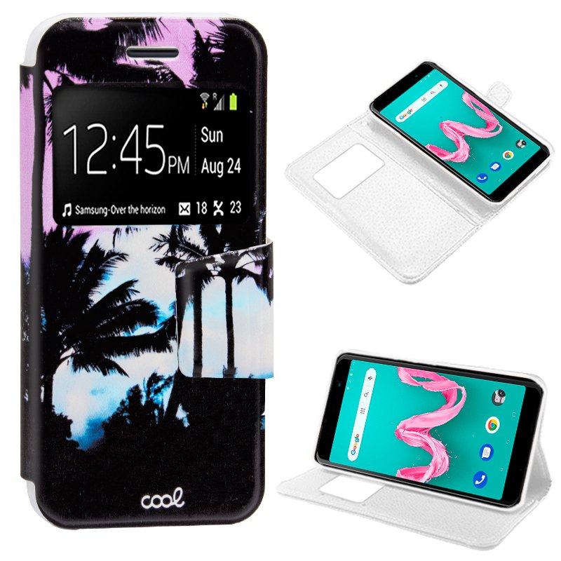 Capa Flip Cover Wiko Lenny 5 Desenhos Praia